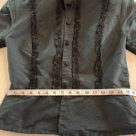 Savigo Black Silk Jacket Size M - Picture 6 of 9